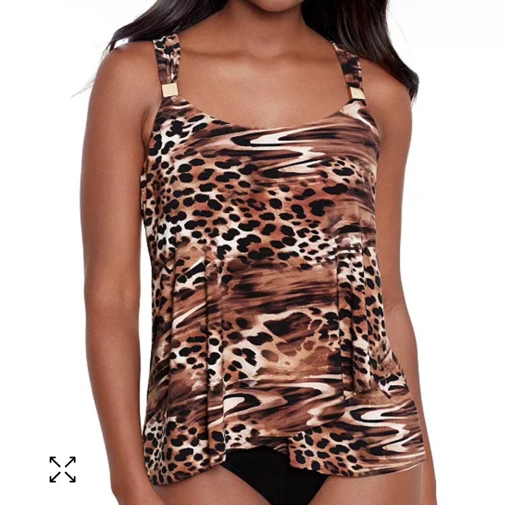 NWT Women's Ocicat Dazzle Underwire Tankini Top